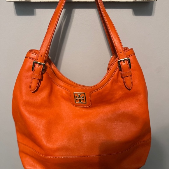 Like New Orange Tory Burch Orange Bag Purse - Picture 2 of 6